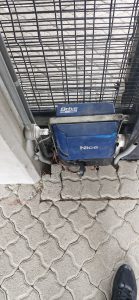 Repaired Nice Drive 600 gate motor operating after repair in Paarl