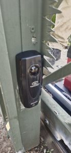 Wireless infrared beam installed on automated gate in Wellington