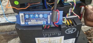 Accentronix cell switch installed in gate motor in Wellington