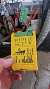 Damaged loop detector replaced during a Nice Drive 600 gate motor repair in Paarl