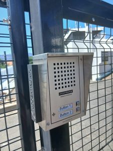 Accentronix 2-button cellular intercom installed in Hoog-en-Droog Paarl
